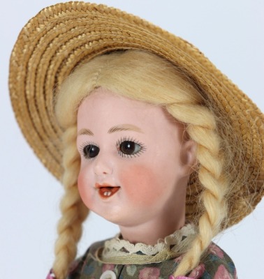 A rare all original Gebruder Heubach 5636 'laughing' character doll, German circa 1910 - 2