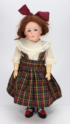 A rare Gebruder Heubach 7246 bisque head 'Pouty' character doll, German circa 1910,