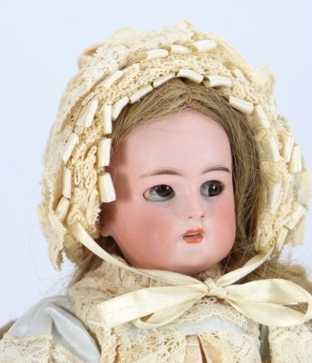 A small Simon & Halbig DEP bisque head doll, German circa 1910, - 2