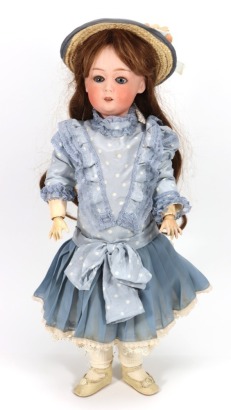 A Gebruder Heubach 8192 bisque head doll, German circa 1910,