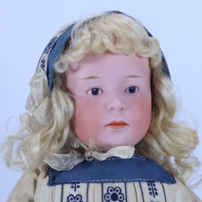 A Gebruder Heubach 6969 bisque head &lsquo;Pouty&rsquo; doll, German circa 1910