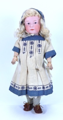 A Gebruder Heubach 6969 bisque head &lsquo;Pouty&rsquo; doll, German circa 1910 - 2