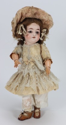 A Franz Schmidt & Co 1250 bisque head doll, German circa 1910,