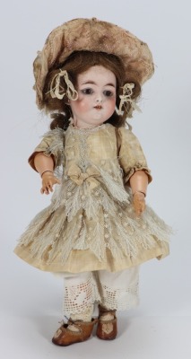 A Franz Schmidt & Co 1250 bisque head doll, German circa 1910,