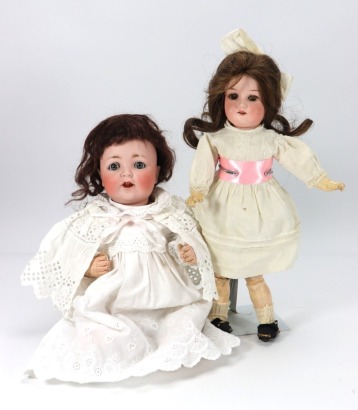 A Catterfelder Puppenfabrik 262 bisque head baby doll, German circa 1915
