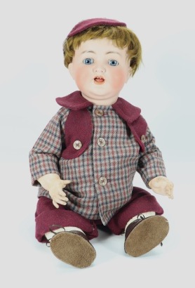 A Simon & Halbig/K&R 126 bisque head character baby doll