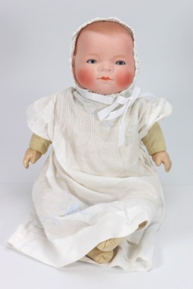 A Grace Putnam 'Bye-Lo' bisque head Baby doll, German 1920s