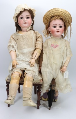 A Large A.M, size 13, bisque head girl doll, German circa 1910