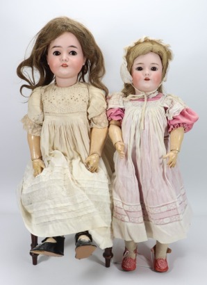 A Large A.M Queen Louise bisque head girl doll, German circa 1910