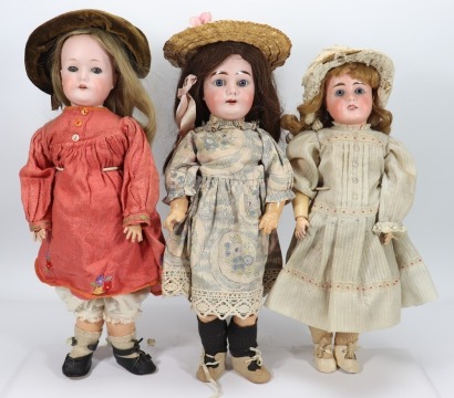 A C.M Bergmann 1916 bisque head girl doll, German circa 1910