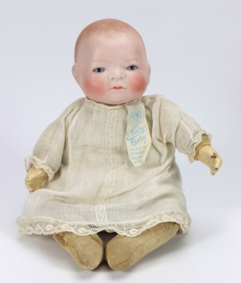 A Grace Putnam 'Bye-Lo' bisque head Lullabye Baby doll, German 1920s