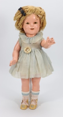 A Shirley Temple composition doll by ideal, American 1935-40