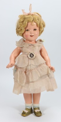 A Shirley Temple composition doll by Ideal, American 1935-40,