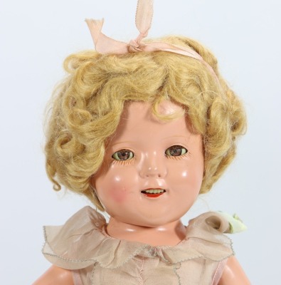 A Shirley Temple composition doll by Ideal, American 1935-40, - 2