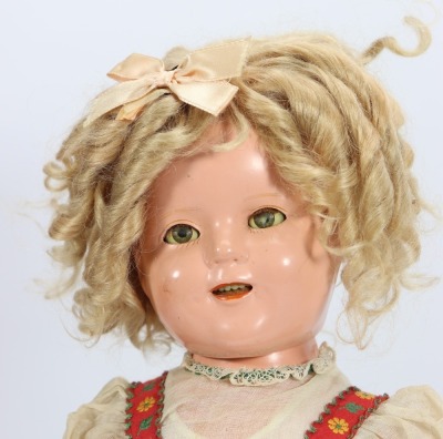 A Shirley Temple composition doll, by Ideal, American 1935-40 - 2