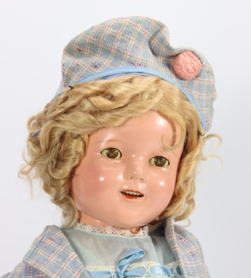 A Shirley Temple composition doll by Ideal, American 1935-40 - 2