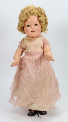 A Shirley Temple composition 'Princess' doll by Ideal, American 1935-40