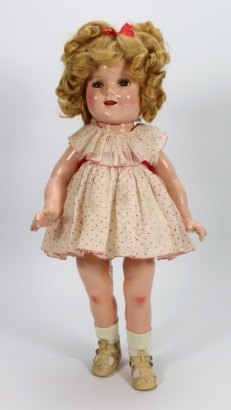 A Shirley Temple composition doll by Ideal, American 1935-40