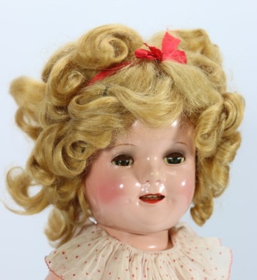 A Shirley Temple composition doll by Ideal, American 1935-40 - 2