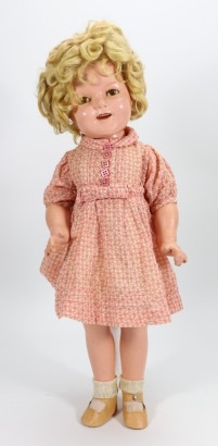 A Shirley Temple composition doll by Ideal, American 1935-40