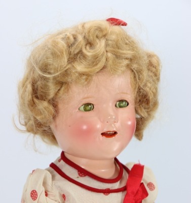 A Shirley Temple 'Stand up and cheer' composition doll in her original box - 2