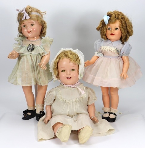 A Shirley Temple 'Twinkle Eyes' vinyl doll, American 1950s,