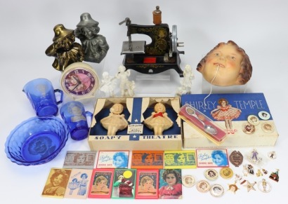 Collection of Shirley Temple memorabilia,
