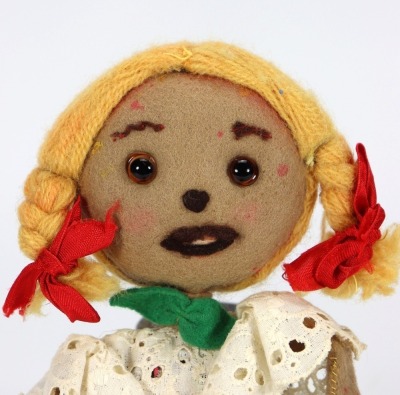 An original Looby Loo string puppet from BBC Children's television show 'Andy Pandy', 1950s, - 2
