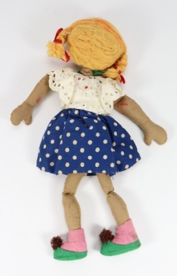 An original Looby Loo string puppet from BBC Children's television show 'Andy Pandy', 1950s, - 3