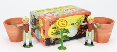 Boxed Sacul lead Bill and Ben The Flowerpot Men figures, 1950s, - 2
