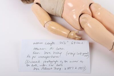 Rebecca a Simon & Halbig/K&R bisque head girl doll, German circa 1905, - 9