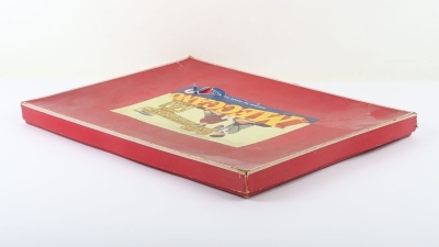 French Meccano Outfit No.4, 1960s, set containing blue, red and gold components tied to backing card, excellent condition, box good to fair, lid grubby and part tear/loss to paper label. - 5