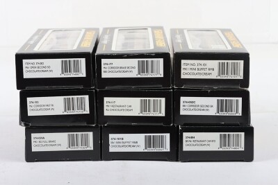 Nine Graham Farish N gauge Passenger coaches, - 2