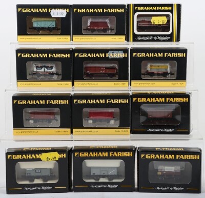 Collection of Graham N gauge Farish wagons, - 2