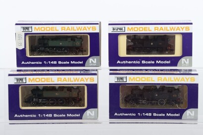 Dapol four N gauge locomotives,