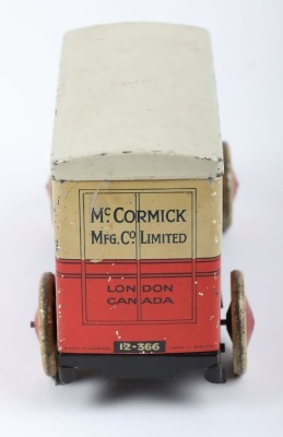 A McCormick's Delivery van Biscuit tin, by Banner, Wallis and Manner Ltd of Mansfield, English circa 1930, - 3