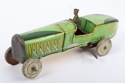 Tinplate clockwork Wells Racing car No.5,