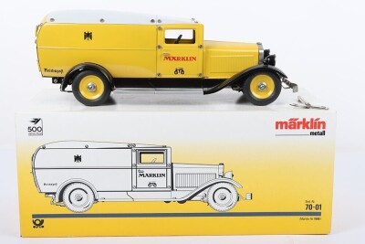 Marklin 1990 Tinplate Clockwork Postal Van Limited Edition model,