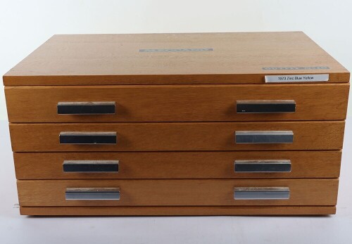 Meccano Outfit No.10 in original four drawer wooden case, 1970s,