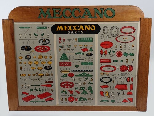 Meccano shop counter Accessories Parts six drawer cabinet, 1960s,