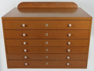 Meccano shop counter Accessories Parts six drawer cabinet, 1960s, - 2