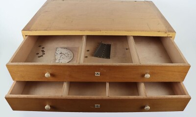 Meccano counted spare parts six drawer cabinet, 1960s - 2