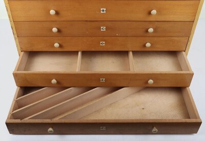 Meccano counted spare parts six drawer cabinet, 1960s - 4