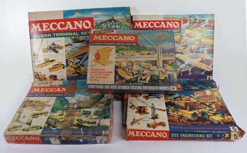 Meccano set 7 Mountain Engineering and four others, 1960s,