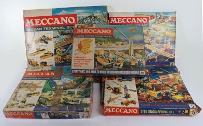Meccano set 7 Mountain Engineering and four others, 1960s,