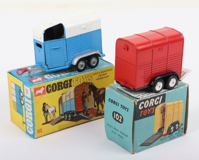 Two Corgi Toys Boxed Horse Boxes - 2