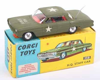 Vintage Corgi Toys 358 Oldsmobile H.Q. U.S. Army Staff Car