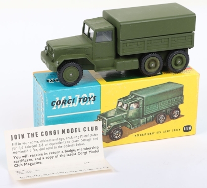 Vintage Corgi Toys 1118 Corgi Major Toys International 6x6 Army Truck