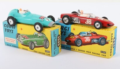 Two Vintage Boxed Corgi Toys Racing Cars,