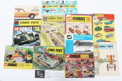 A Quantity of Original Corgi Toys Catalogues